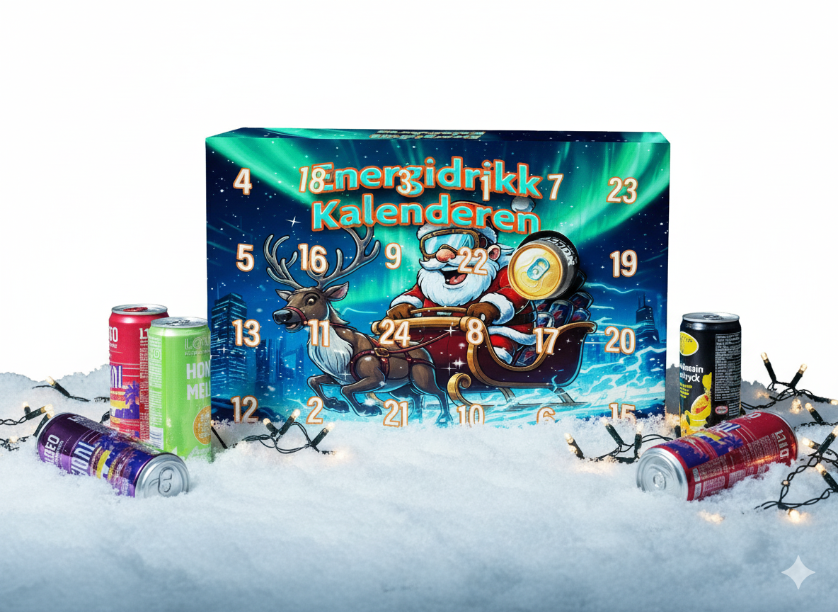Energidrikk Julekalenderen/uten sukker